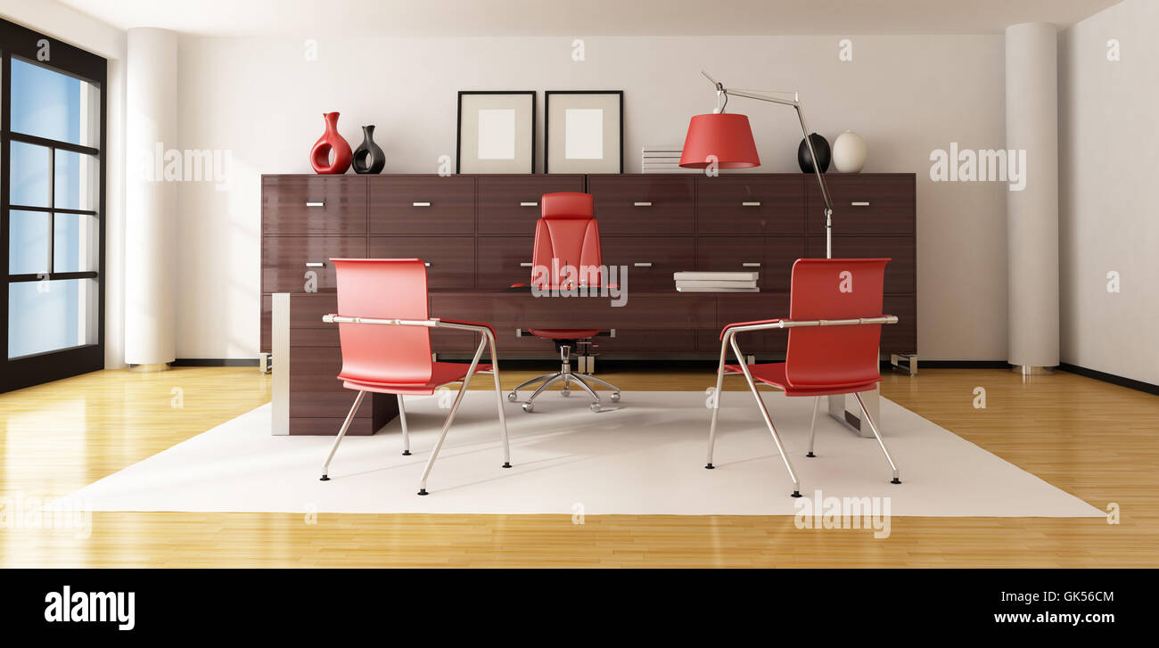 Büro-Schreibtisch-Möbel Stockfoto