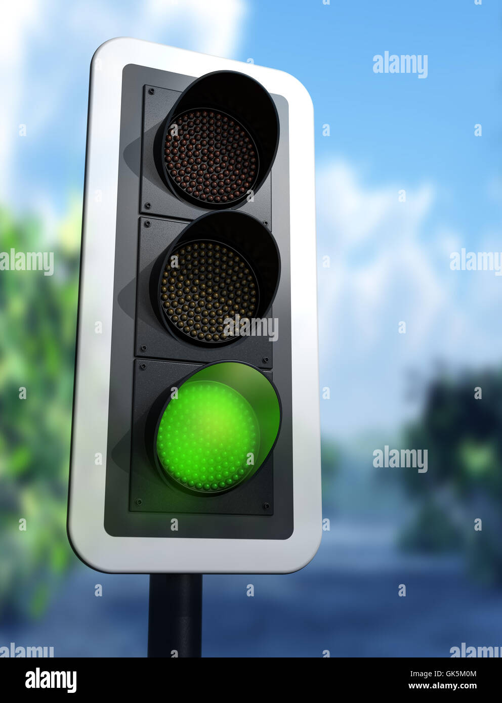 Zeichen signalisieren Verkehr Stockfoto