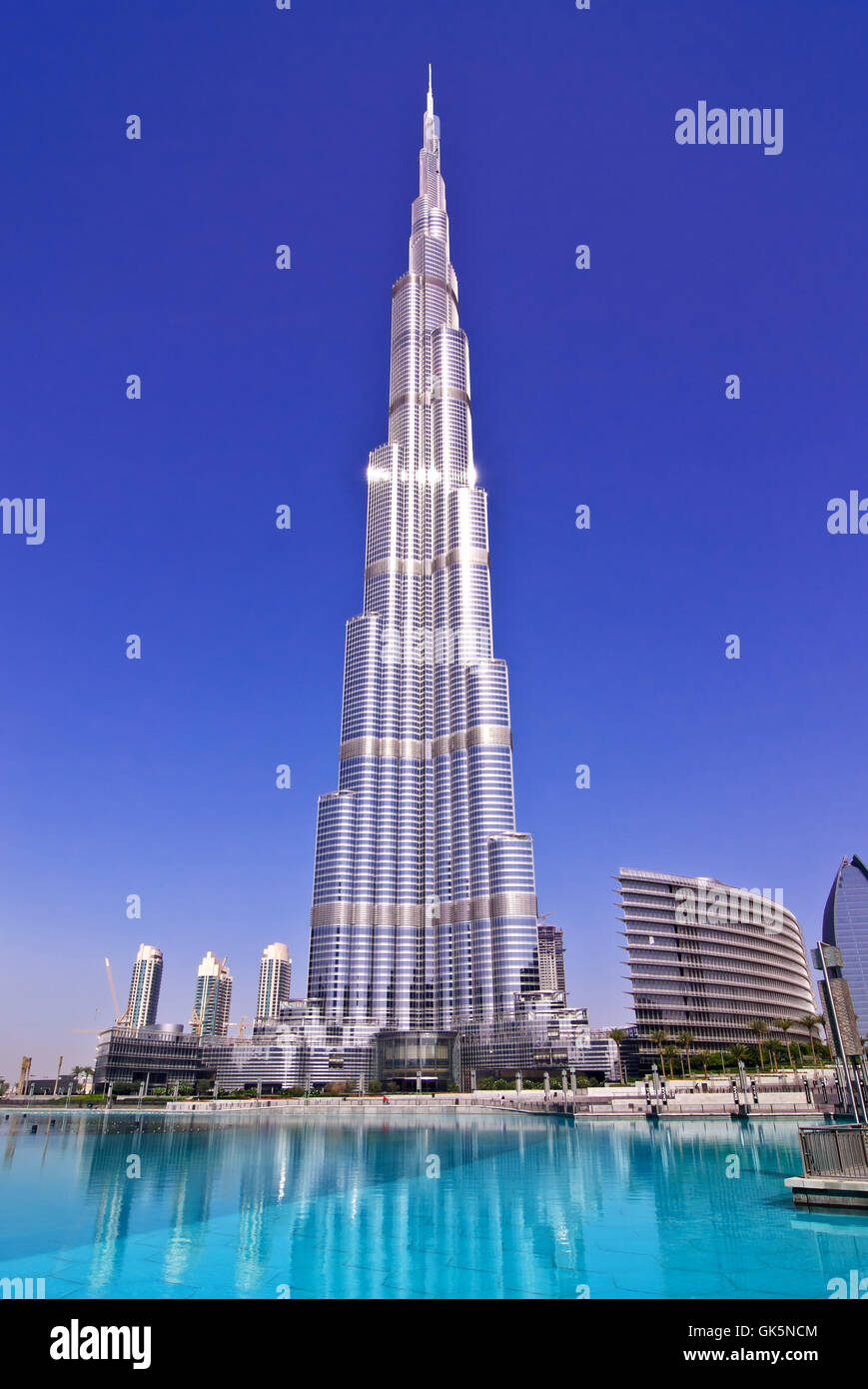 Blick vom Burj Khalifa in dubai Stockfoto