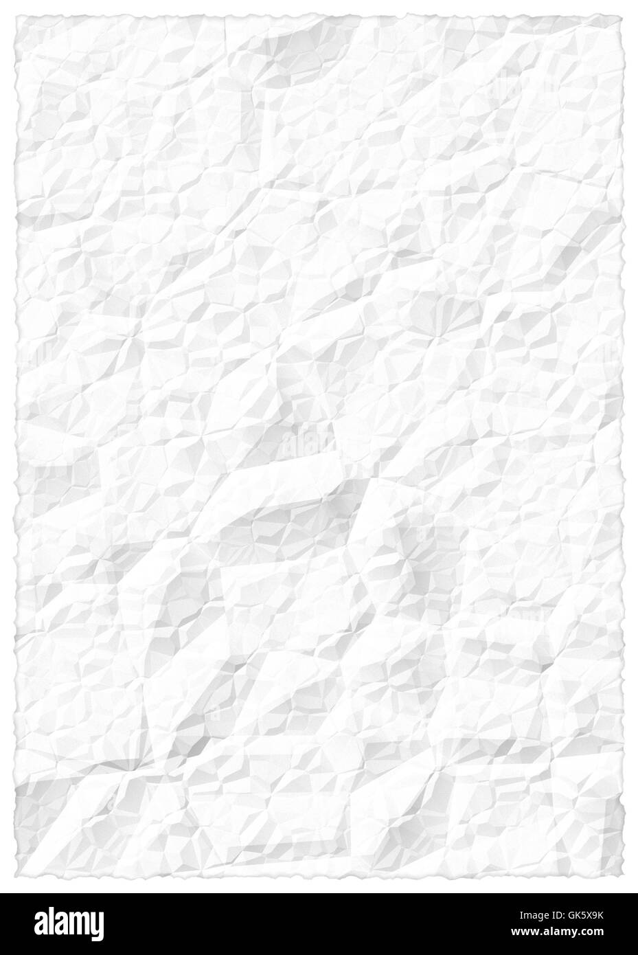 zerknittertes Papier Stockfoto