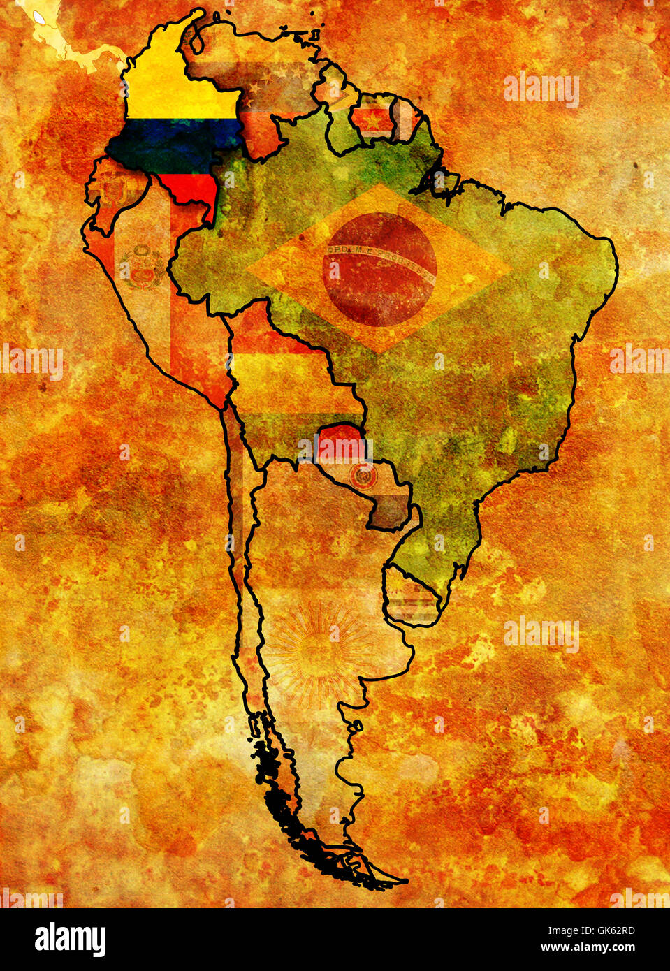 politischer Couleur Konflikt Stockfoto