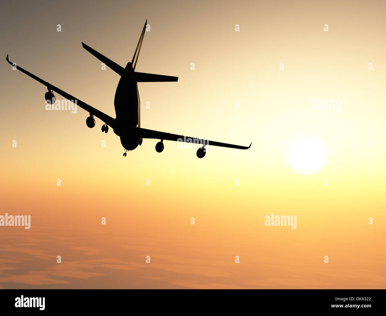 Das Flugzeug Stockfoto