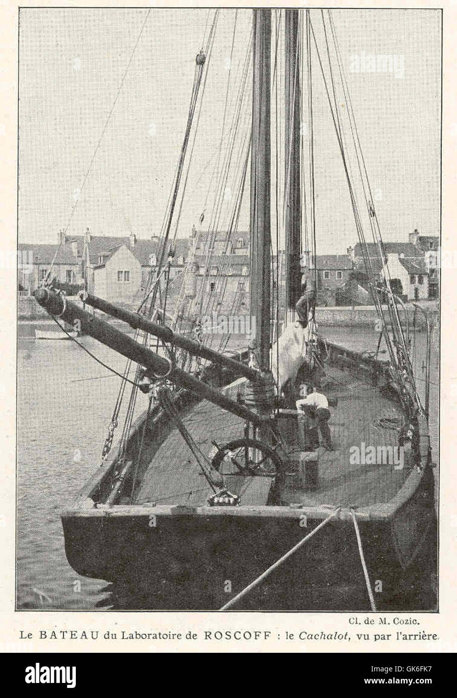 36993 Bateau du Laboratoire de Roscoff - Le Pottwal, Vu Par arriere Stockfoto