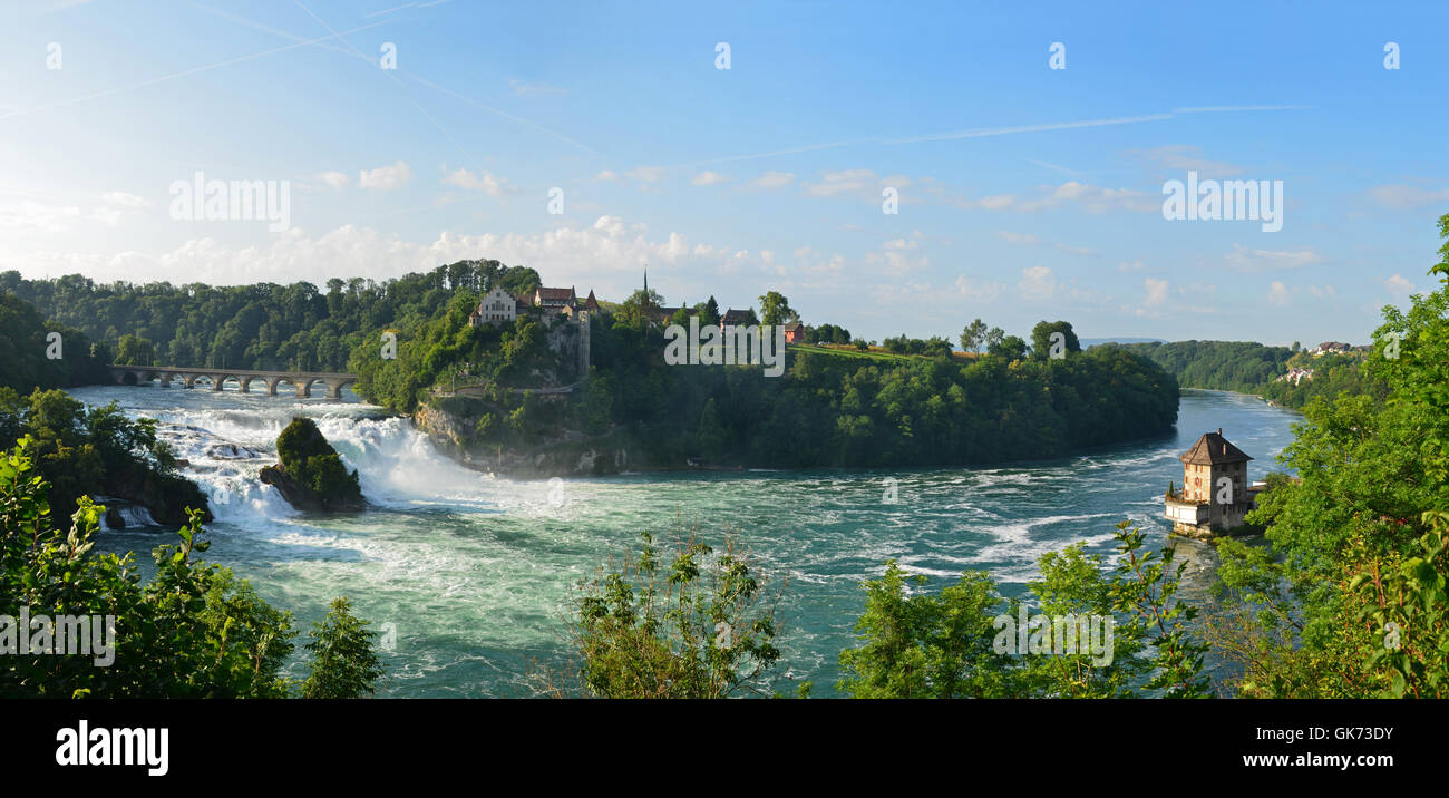 Rhein Schweiz sightseeing Stockfoto