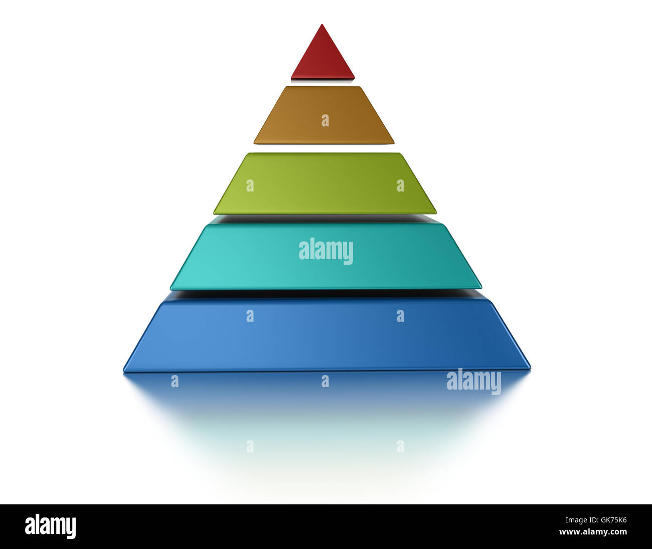 isolierte Diagramm Farbe Stockfoto