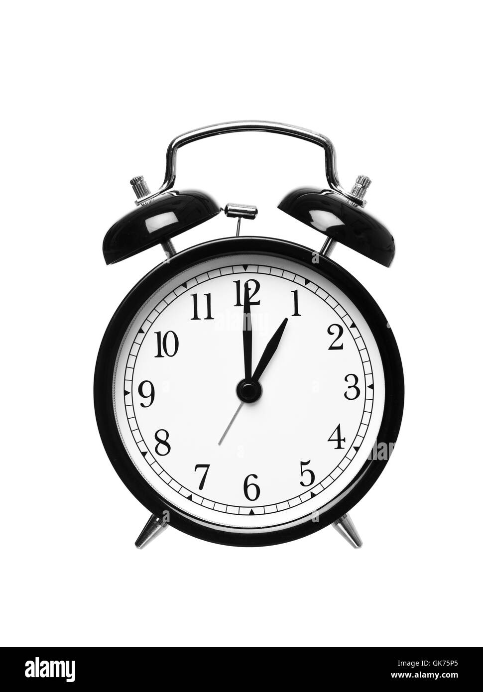 isolierte Uhr Datum Stockfoto