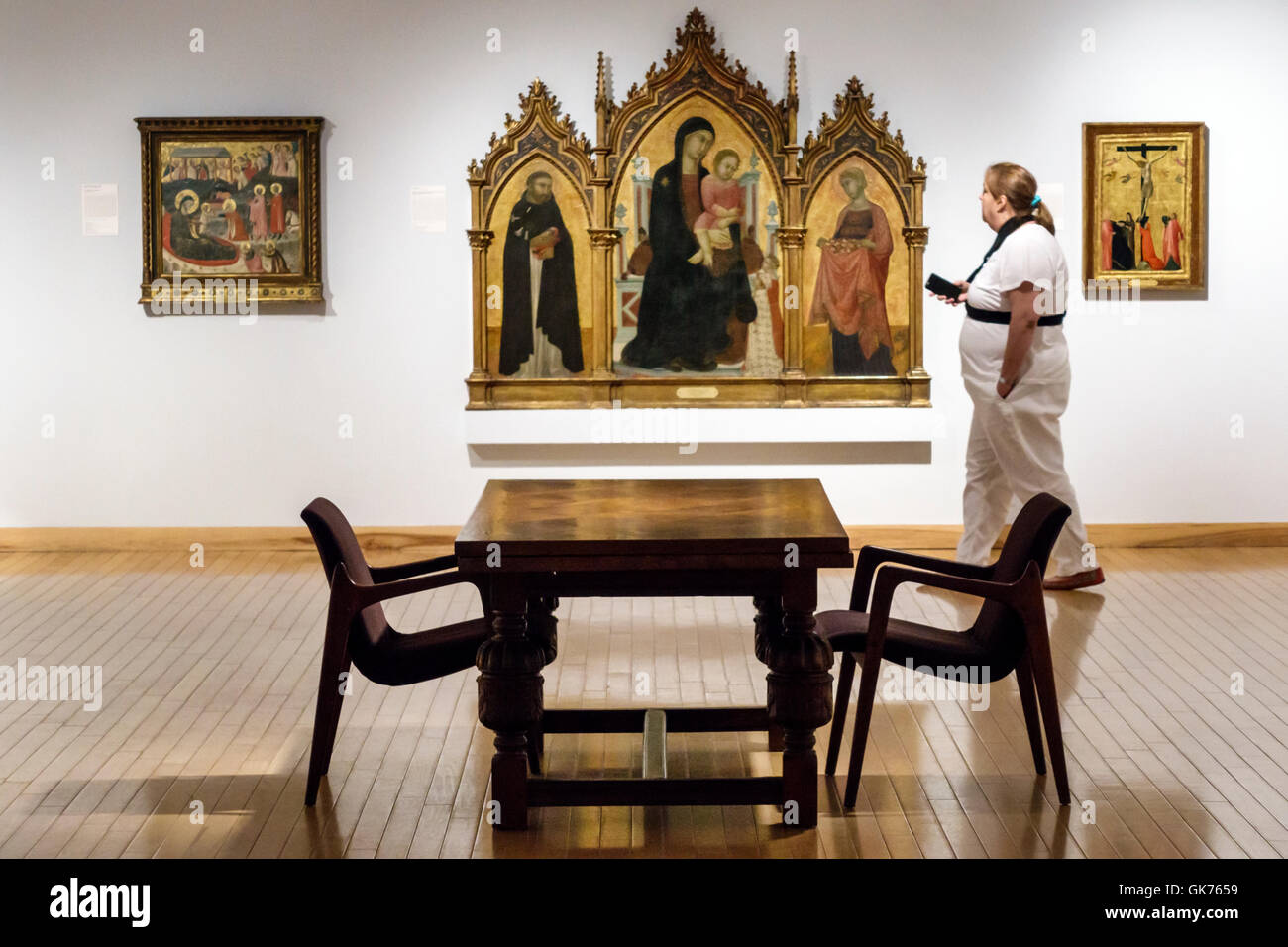 Miami Florida, Coral Gables, University of Miami, Lowe Art Museum, Kunstwerke, Ausstellungsausstellung, europäische Sammlung, Italienisch, Altarbild, Tafel, Stockfoto