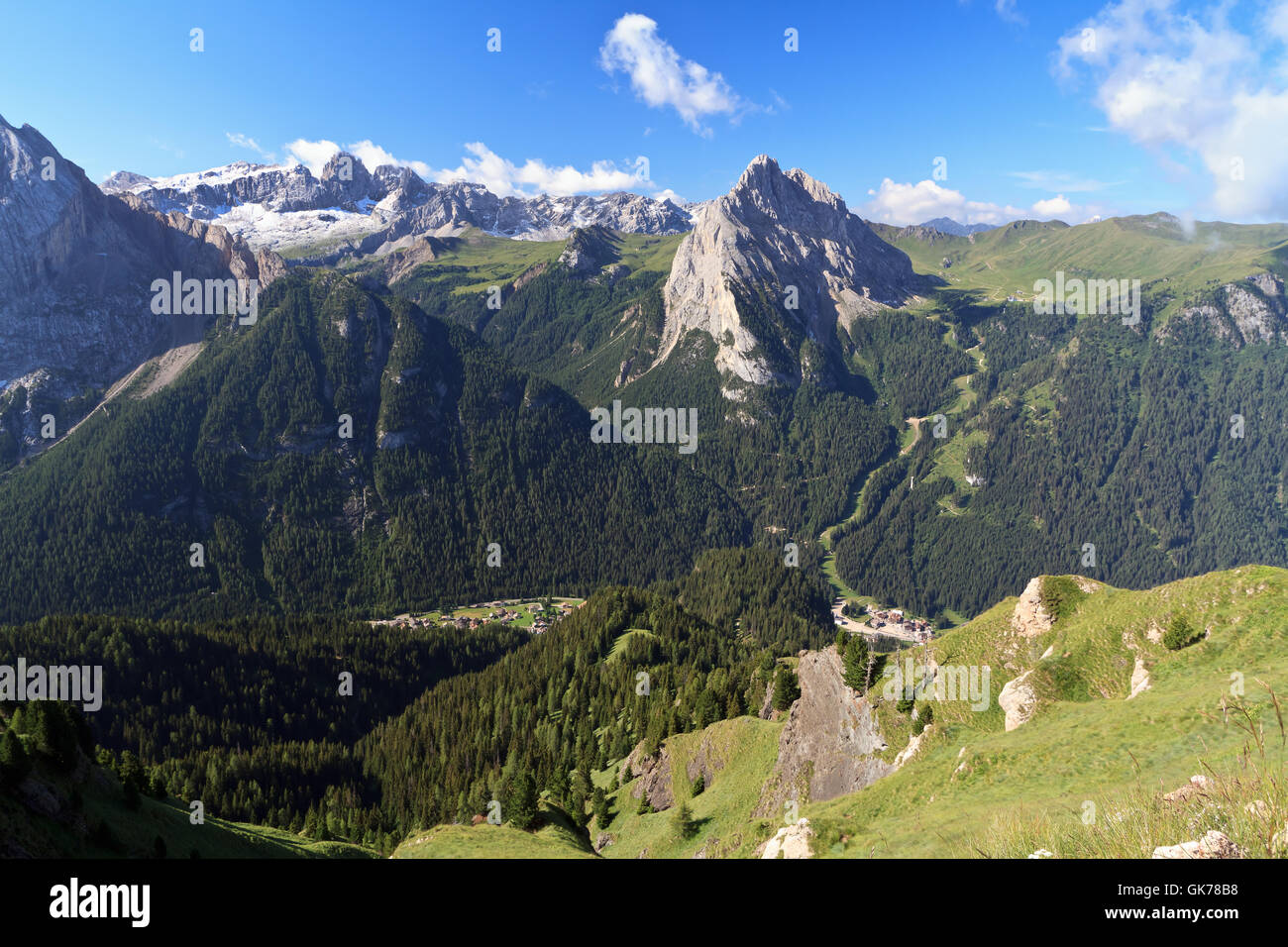 Dolomiten Alpen Sommer Stockfoto