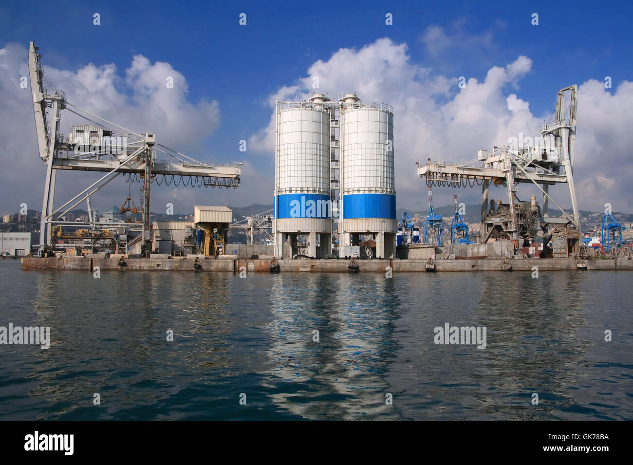 Industrie-Industriehafen Stockfoto