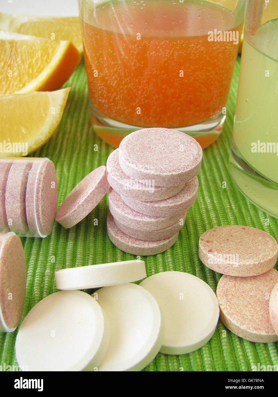 Vitamine-Vitamine-Dusche Stockfoto