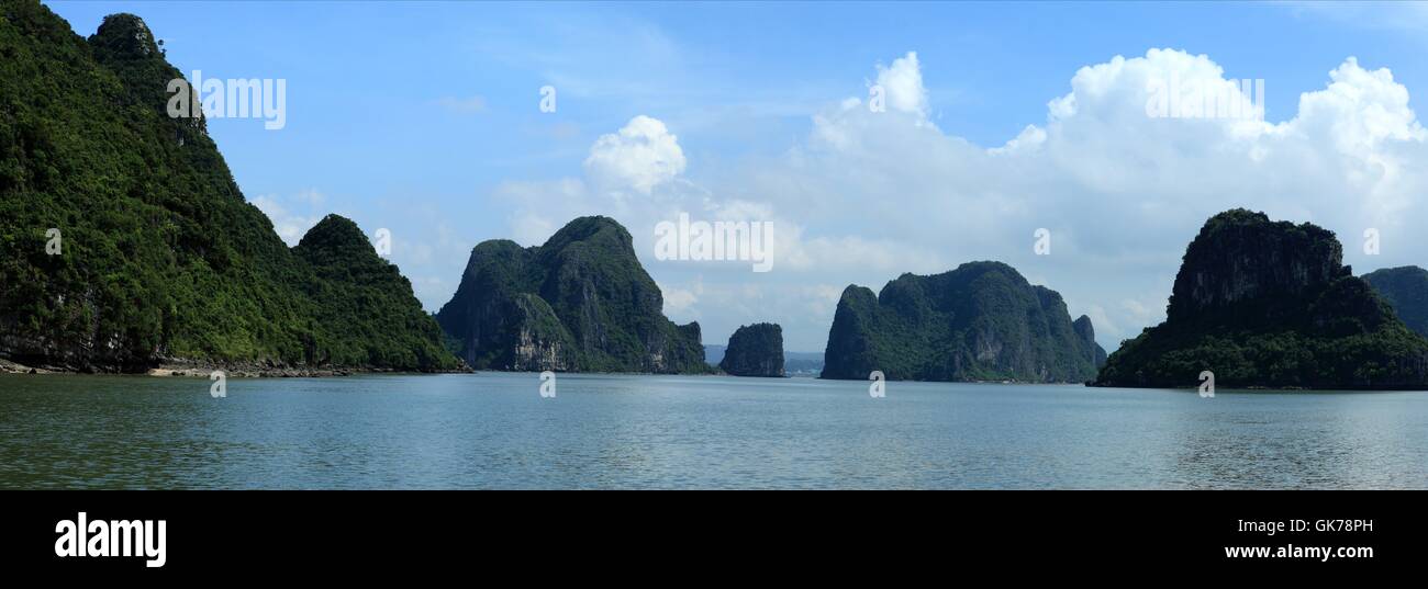 Hạ long Bucht vietnam Stockfoto