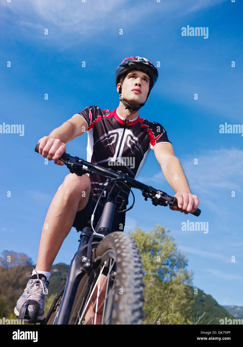 Biker-aktiv-Reiten Stockfoto