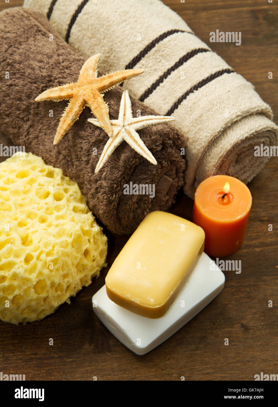 kosmetische Wellness Mineralquelle Stockfoto