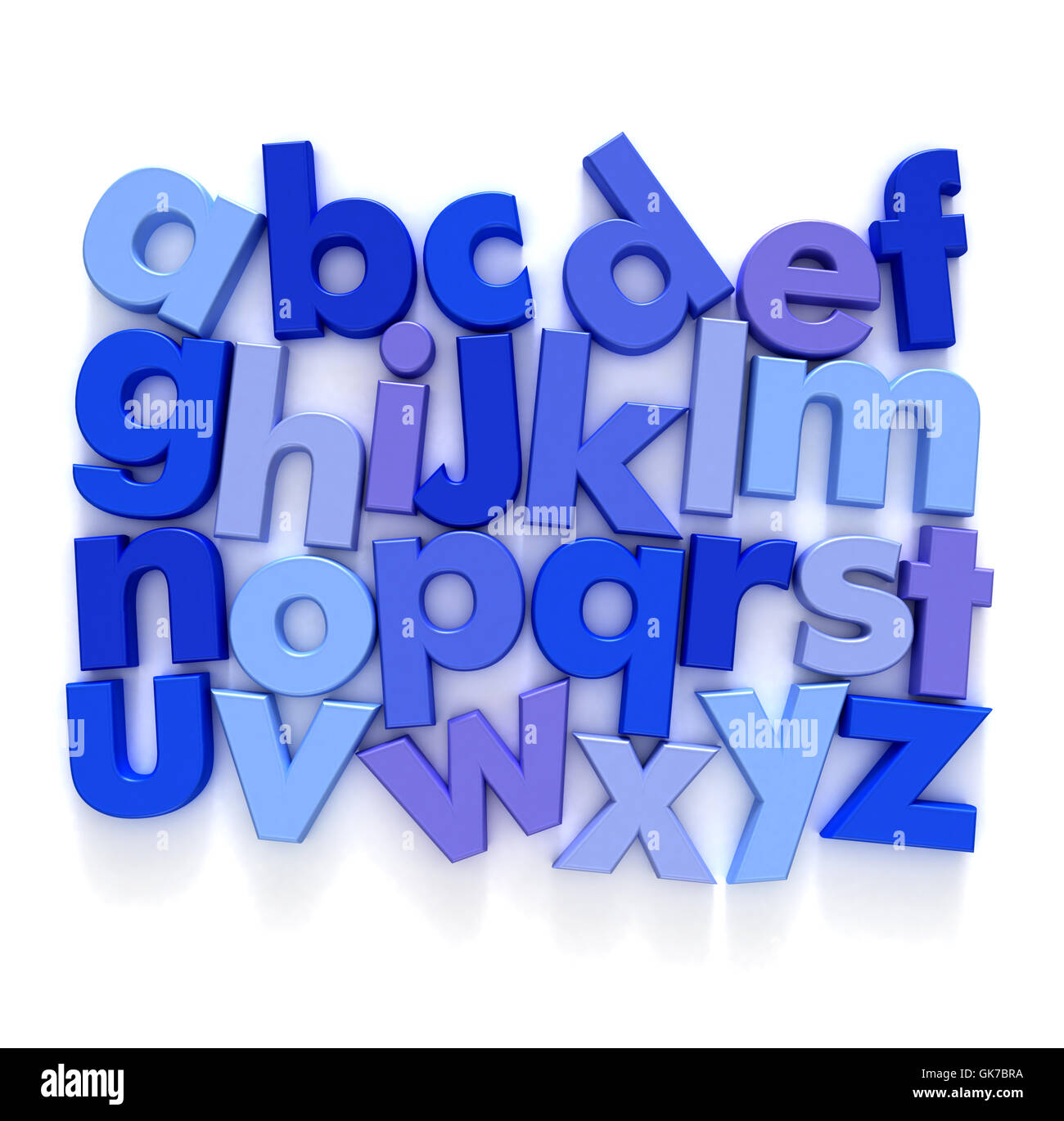 blaue schreiben schrieb Stockfoto