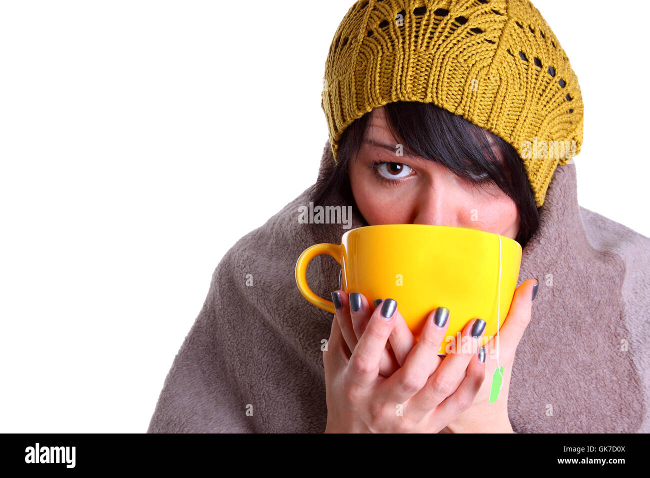 Tasse Tee trinken Stockfoto