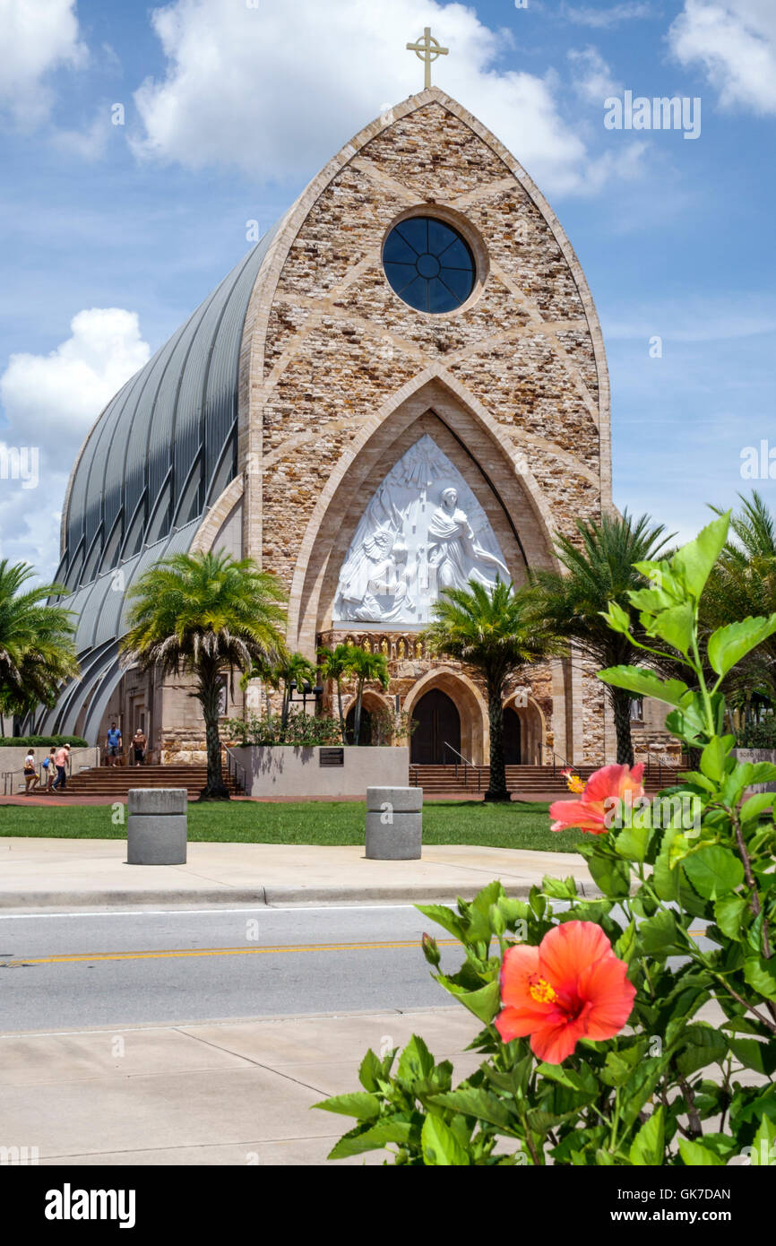 Florida Collier County, Ave Maria, Ave Maria University, geplante Hochschulstadt, Tom Monaghan, Ave Maria Oratory, Kirche, römisch-katholisch, Religion, Bildung, Mar Stockfoto