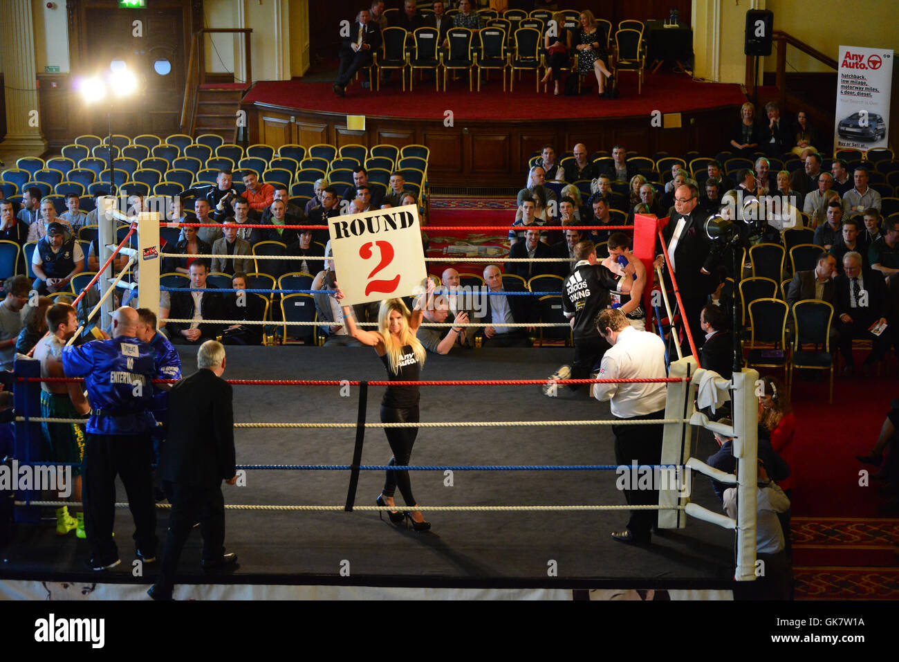 Boxen in Belfast Stockfoto