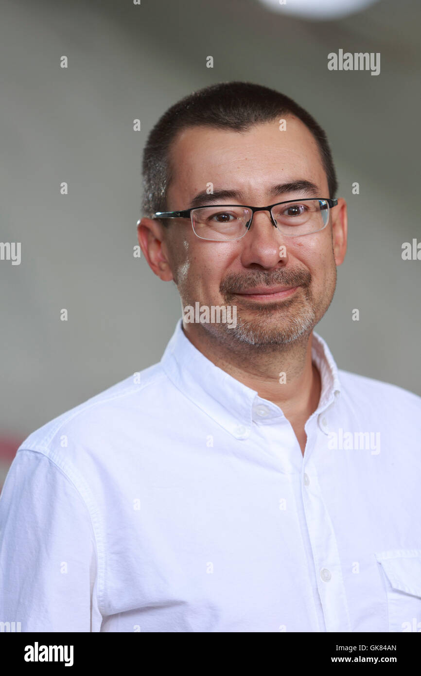 Edinburgh, UK. 18. August 2016. Edinburgh International Book Festival 6. Tag. Edinburgh International Book Festival findet statt in Charlotte Square Gardens. Edinburgh. Abgebildete Peter Ho Davies. Bildnachweis: Pako Mera/Alamy Live-Nachrichten Stockfoto