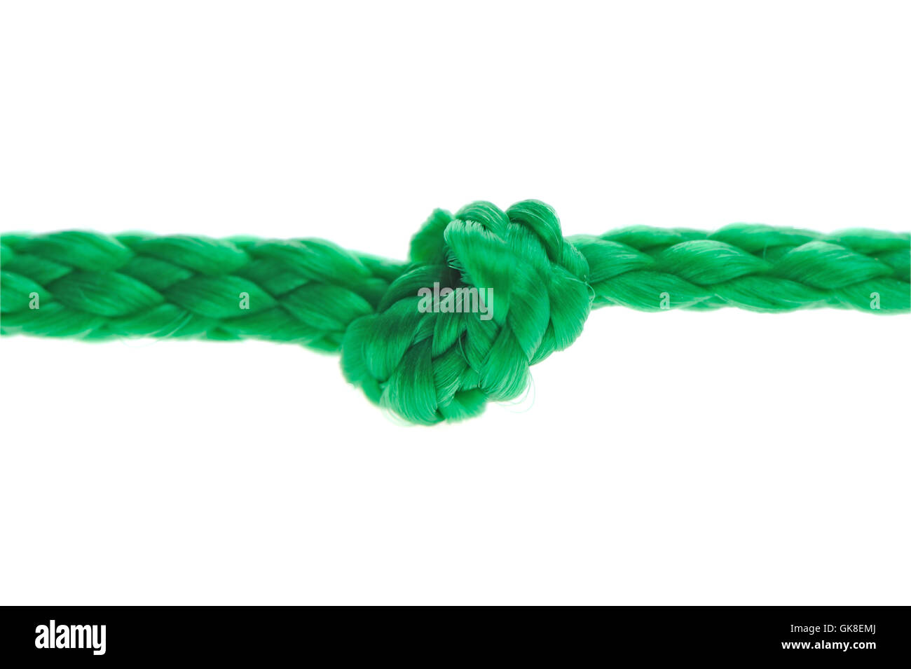 An einer Schnur verknoten Stockfoto