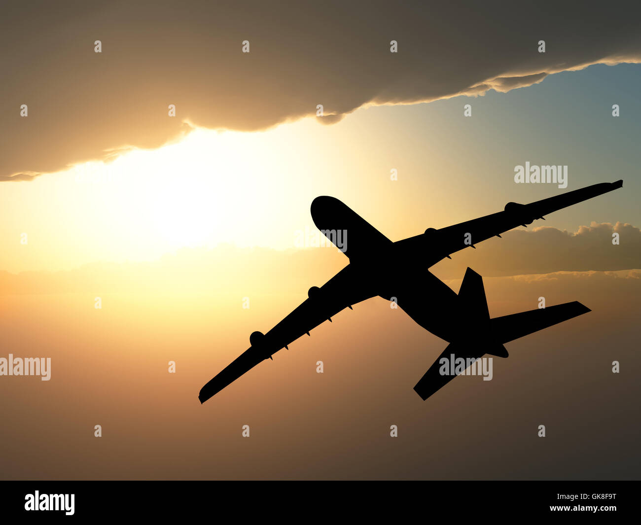 Das Flugzeug Stockfoto