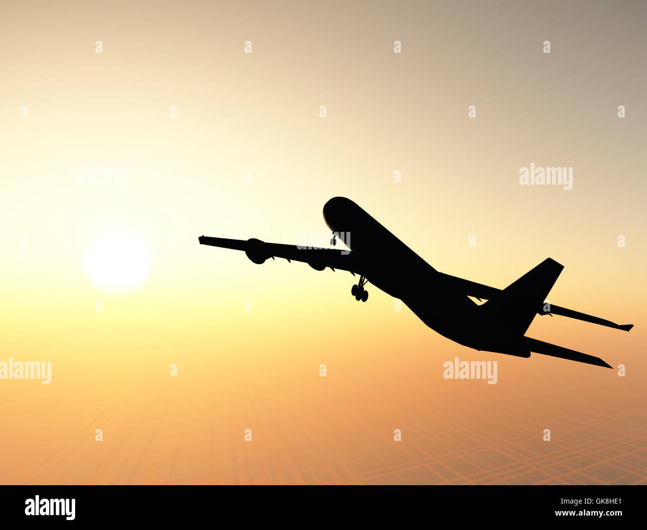 Das Flugzeug Stockfoto