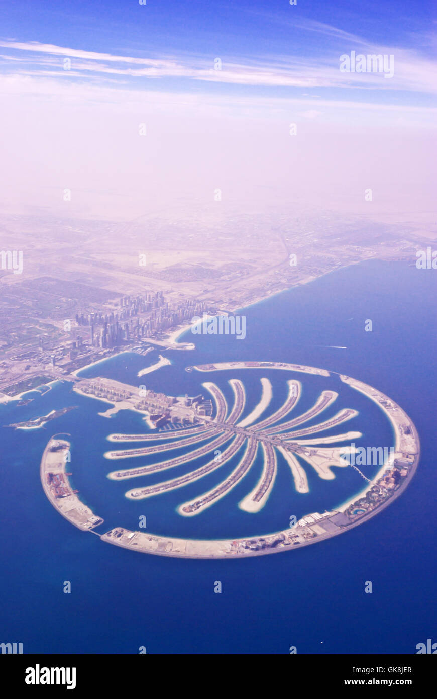 der Palm in dubai Stockfoto