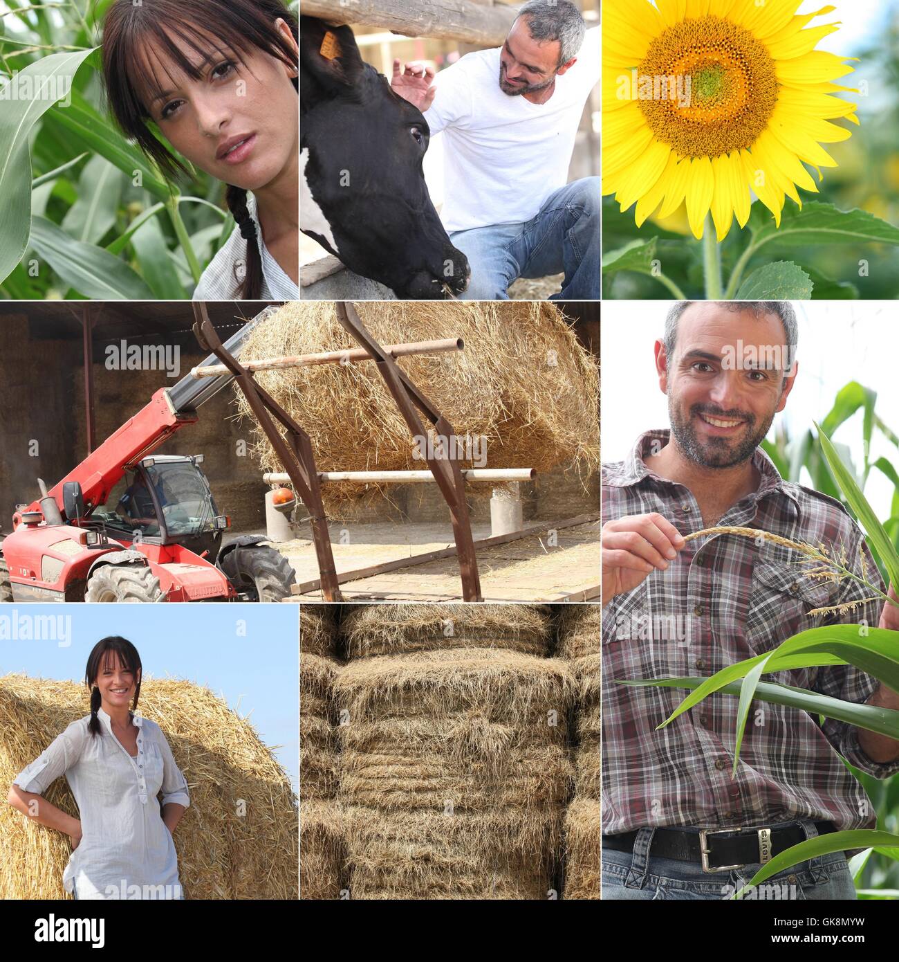 Frau Landwirtschaft Landwirtschaft Stockfoto