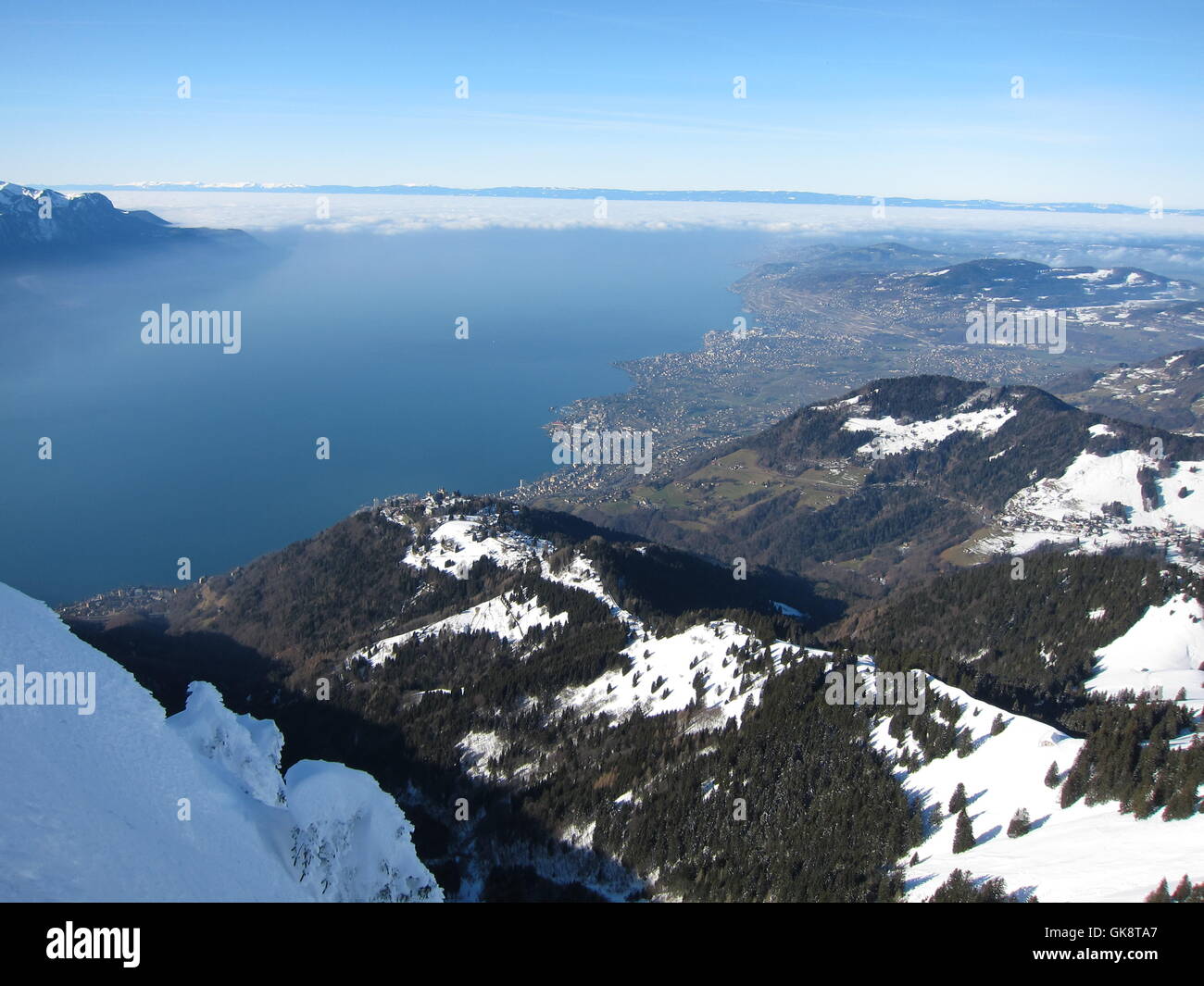 Genfer See Stockfoto