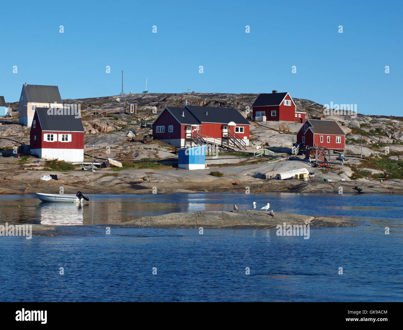 blaue arktische Grönland Stockfoto