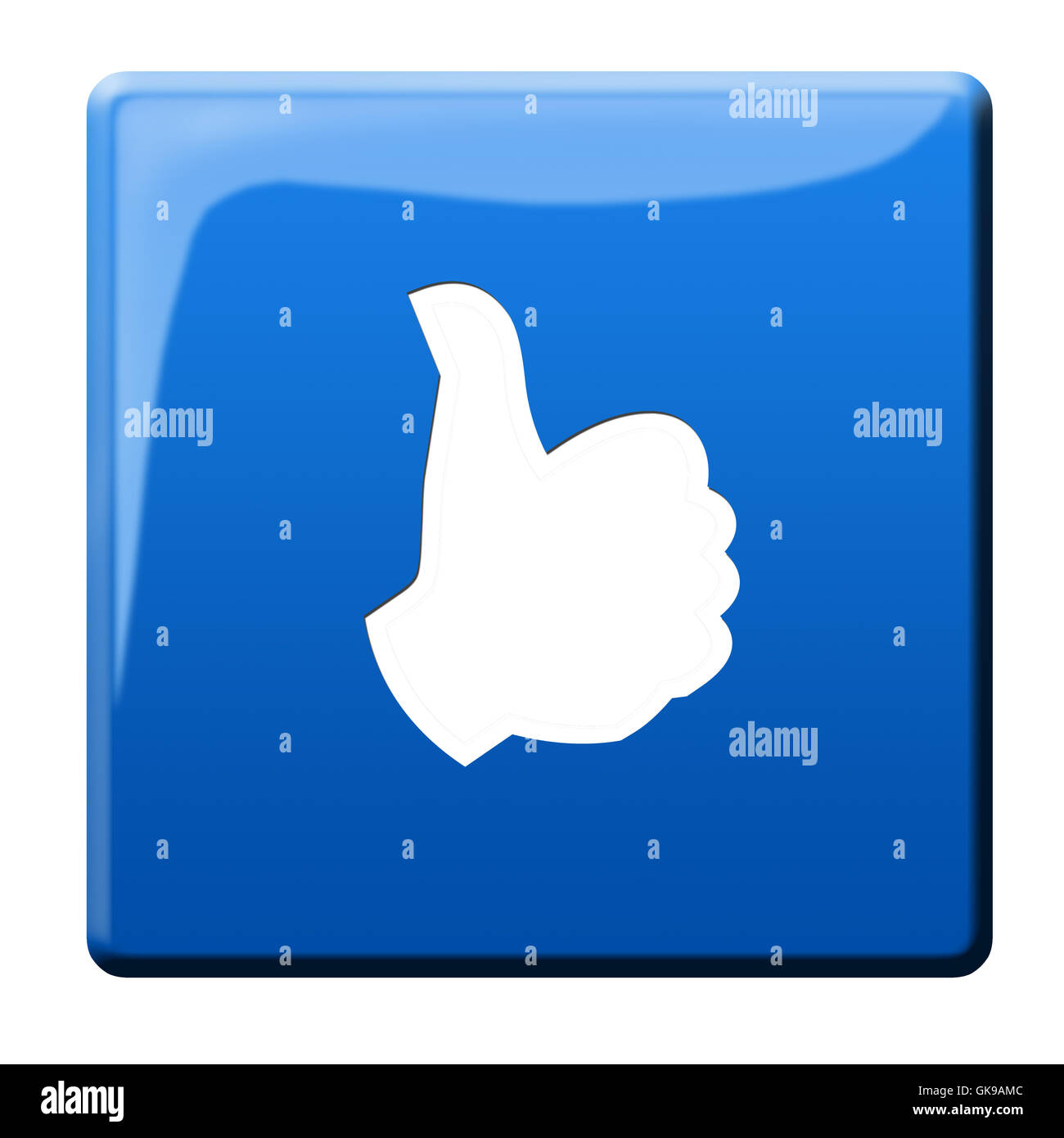 OK Taste positiv Stockfoto