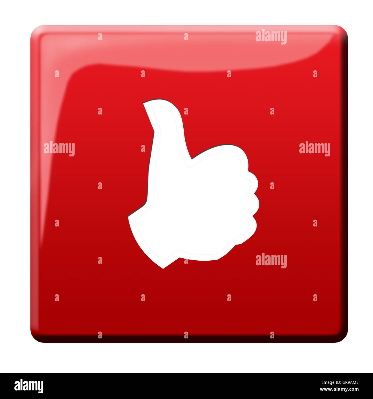 OK Taste positiv Stockfoto