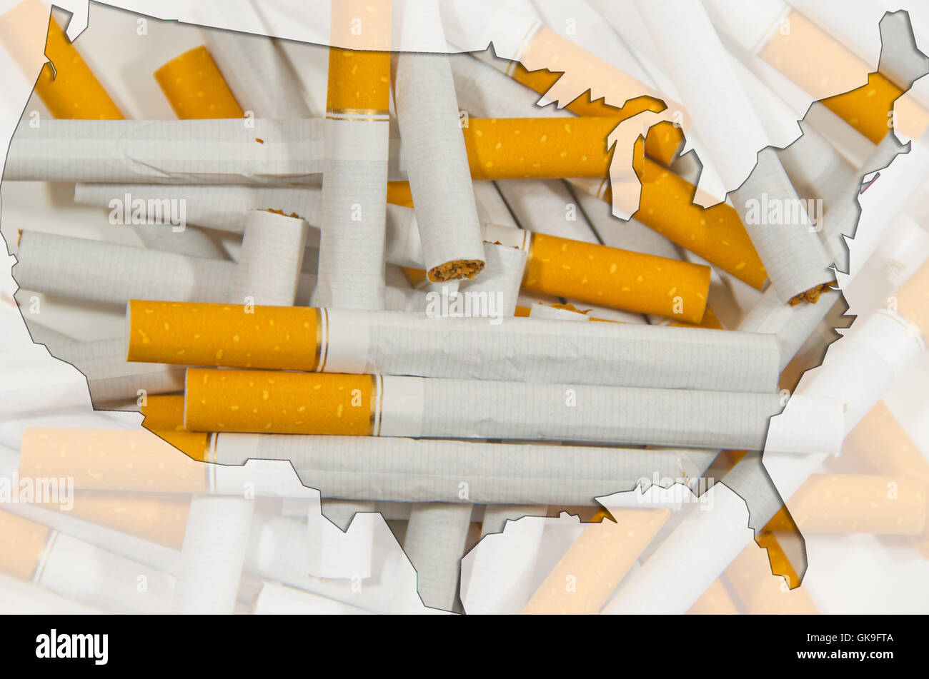 Zigarette Gesundheit Missbrauch Stockfoto