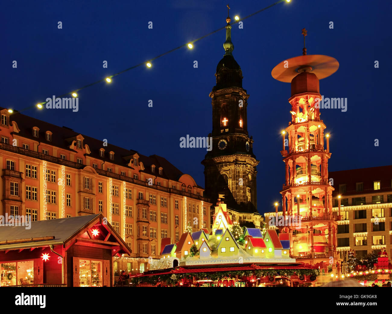 Weihnachtsmarkt in Dresden - Dresden-Weihnachten Markt 16 Stockfoto