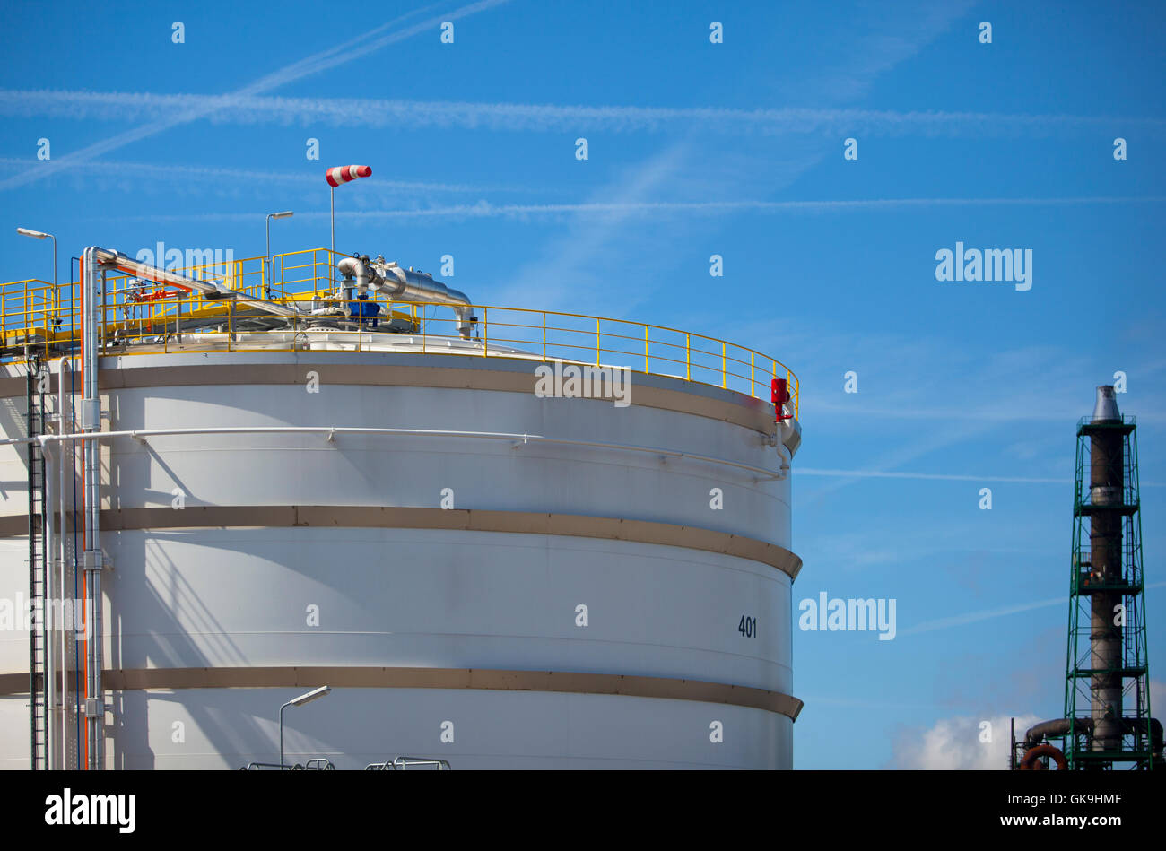 Rotterdam-Panzer-Öl Stockfoto