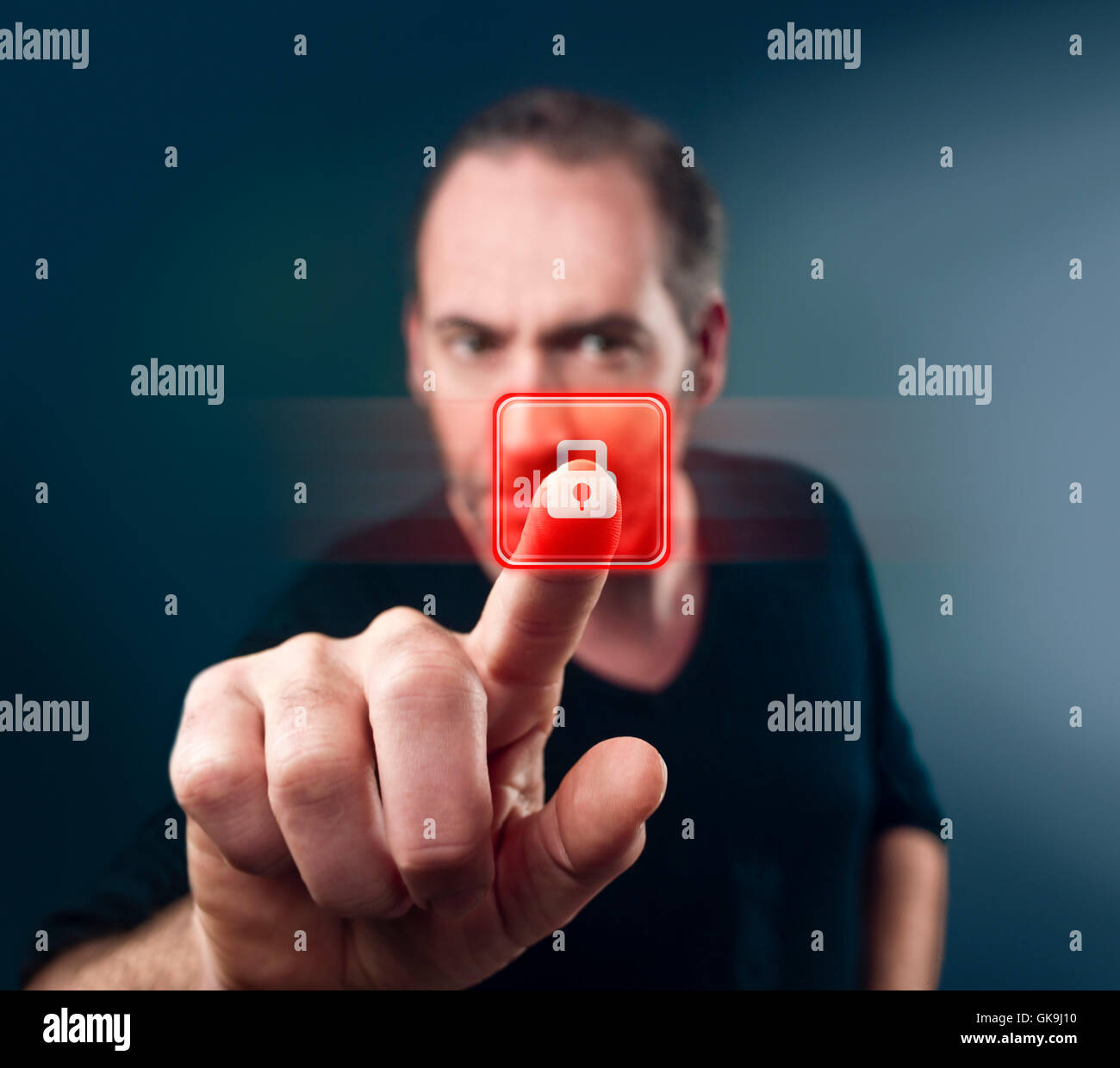 zukünftige Porträt Geschäftsbeziehungen Stockfoto