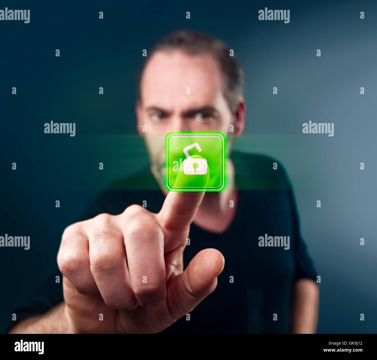 zukünftige Porträt Geschäftsbeziehungen Stockfoto