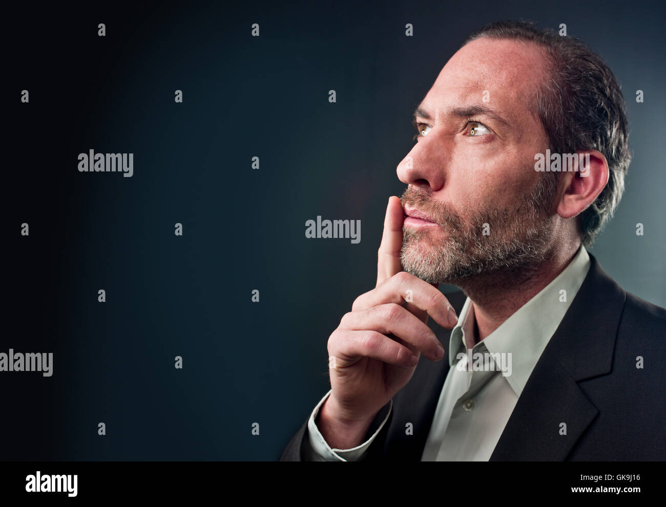 zukünftige Porträt Geschäftsbeziehungen Stockfoto