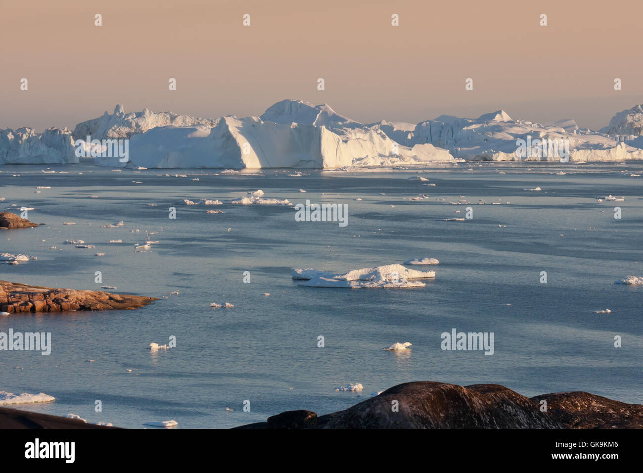 Disko-Bucht in Ilulissat iii Stockfoto