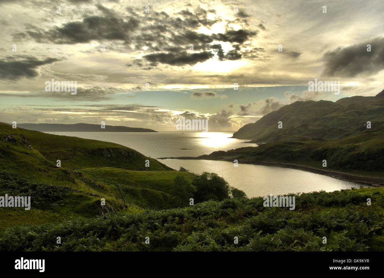 Bay Hill in Schottland Stockfoto