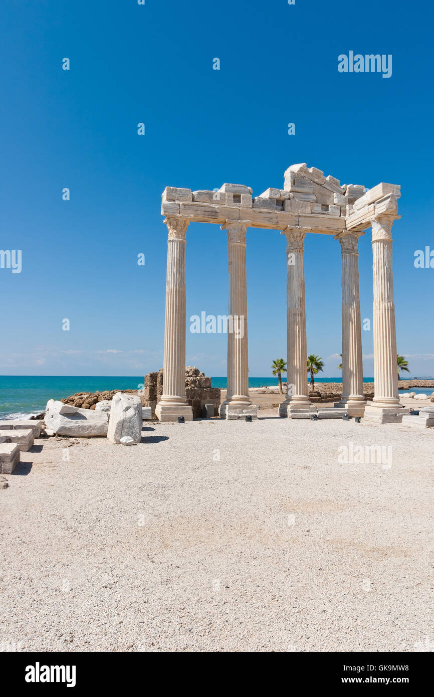Tempel des Apollo in Side, türkische riviera Stockfoto