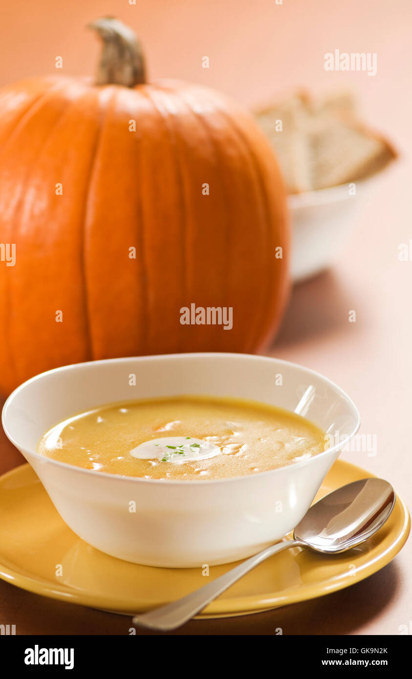 Gemüse Kürbis orange Stockfoto