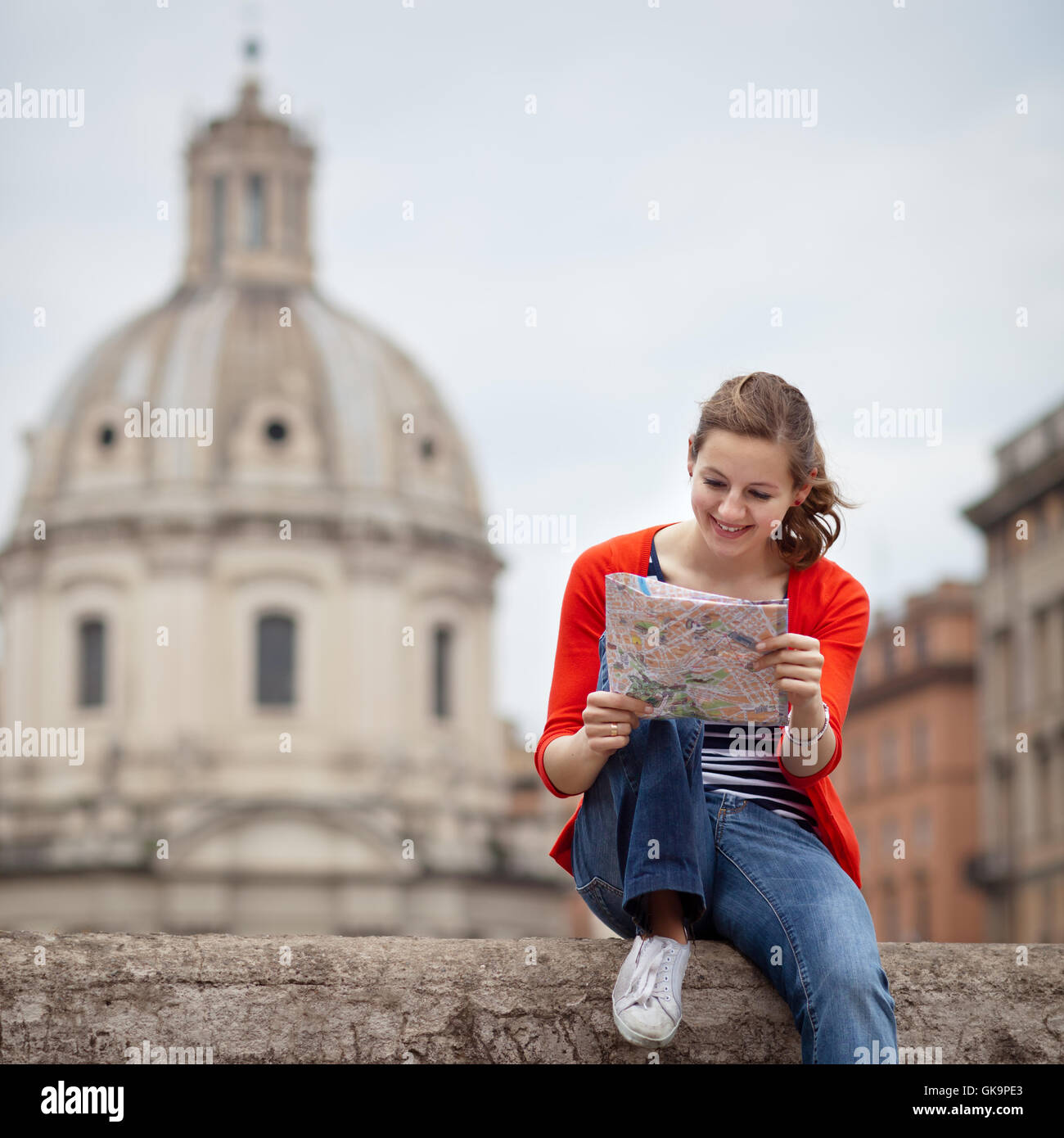 Frau Reise Tourismus Stockfoto