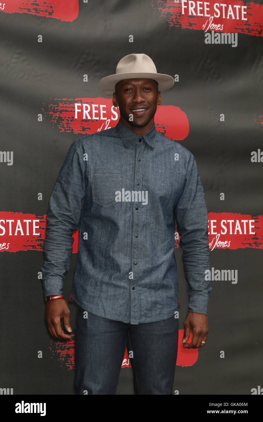 Freistaates Jones Fototermin in den vier Jahreszeiten Hotel Los Angeles at Beverly Hills am 11. Mai 2016 in Los Angeles, CA mit: Mahershala Ali Where: Los Angeles, California, Vereinigte Staaten von Amerika bei: 11. Mai 2016 Stockfoto