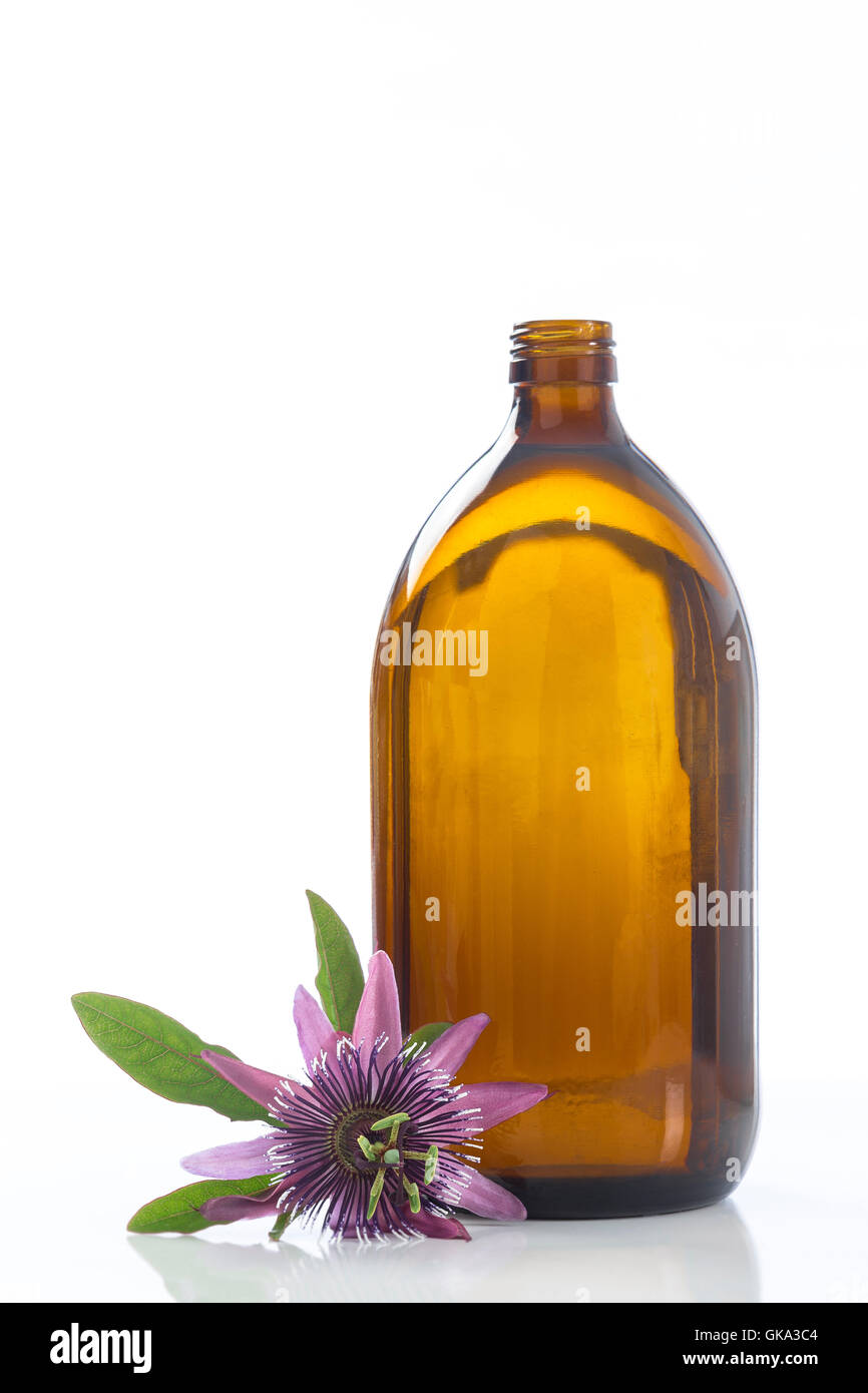 Passion Flower Aromatherapie ätherische Öle Stockfoto
