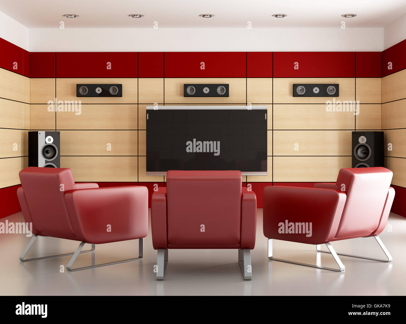 Sessel Elektronik Interieur Stockfoto