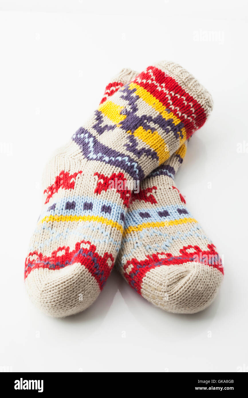 warme Socken Stockfoto