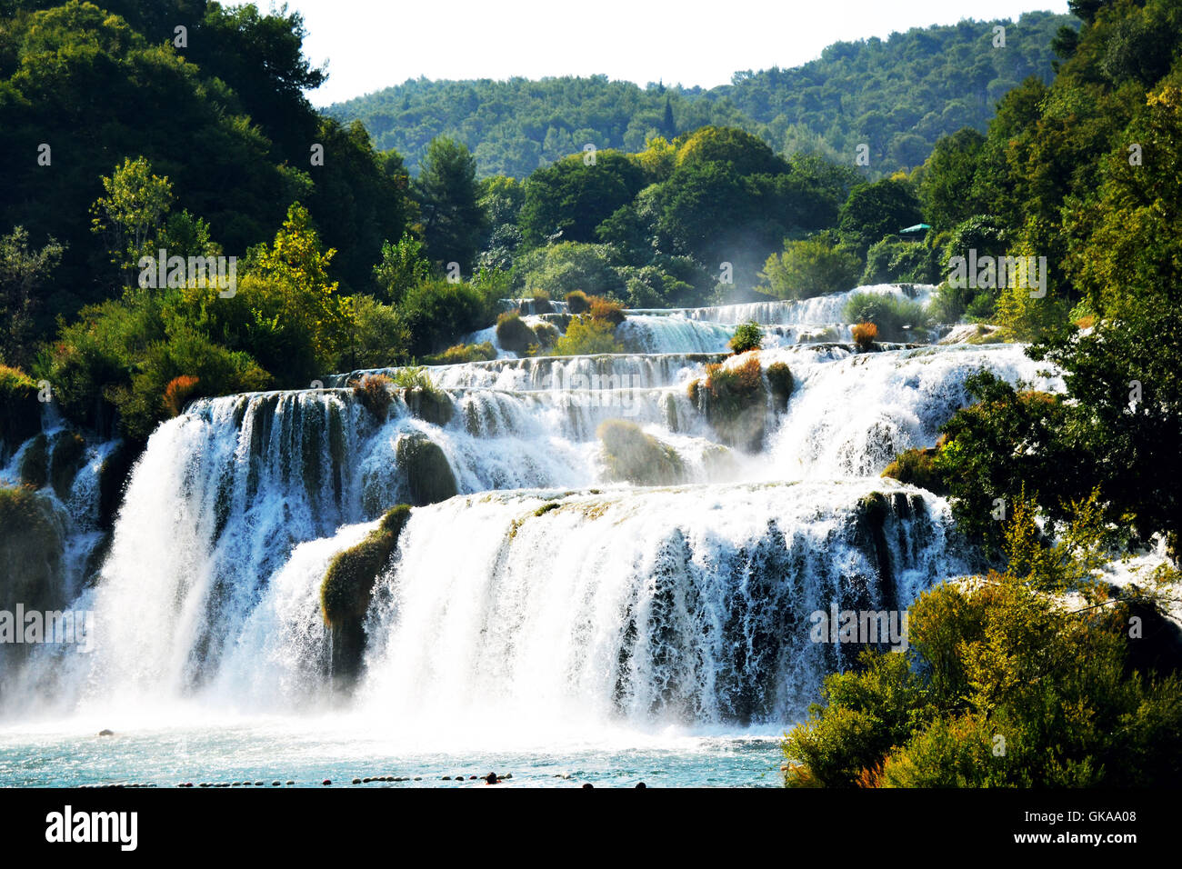 Wasserfall Park Europas Stockfoto