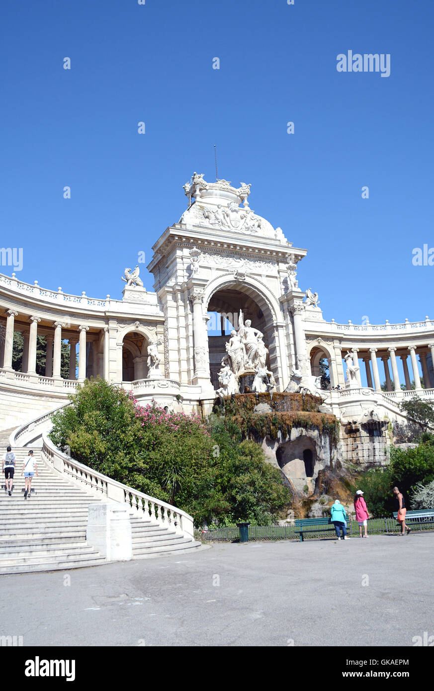 Palais Longchamp, Heimat des Museum der schönen Künste und das Naturhistorische Museum in Marseille, Frankreich Stockfoto
