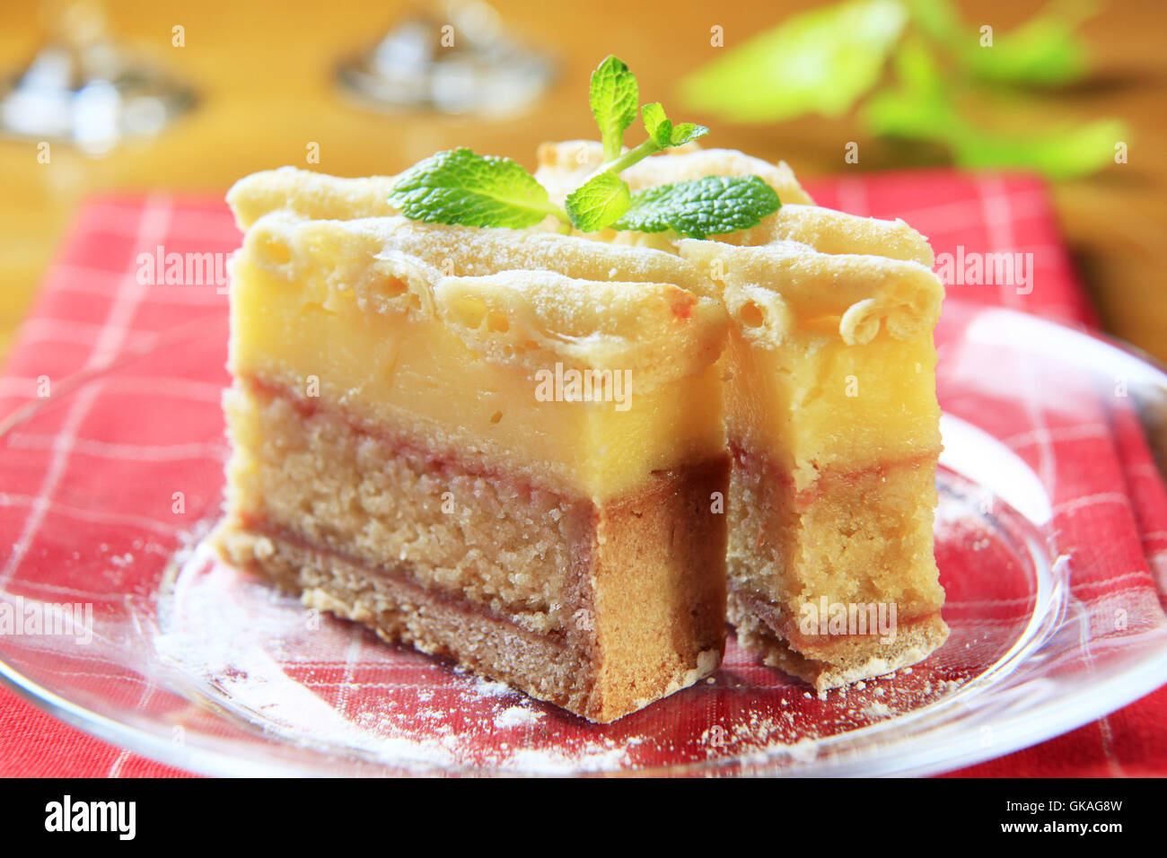 Kuchen Kuchen Kuchen Stockfoto