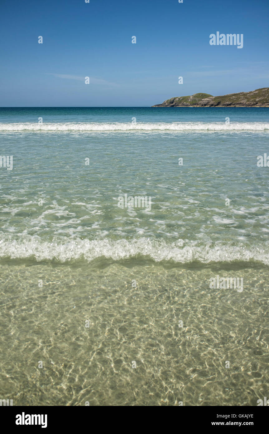 Traumstrände auf Vatersay, eine Insel in den äußeren Hebriden, Schottland Stockfoto